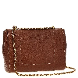 Brown Bovine Leather Crossbody Bag