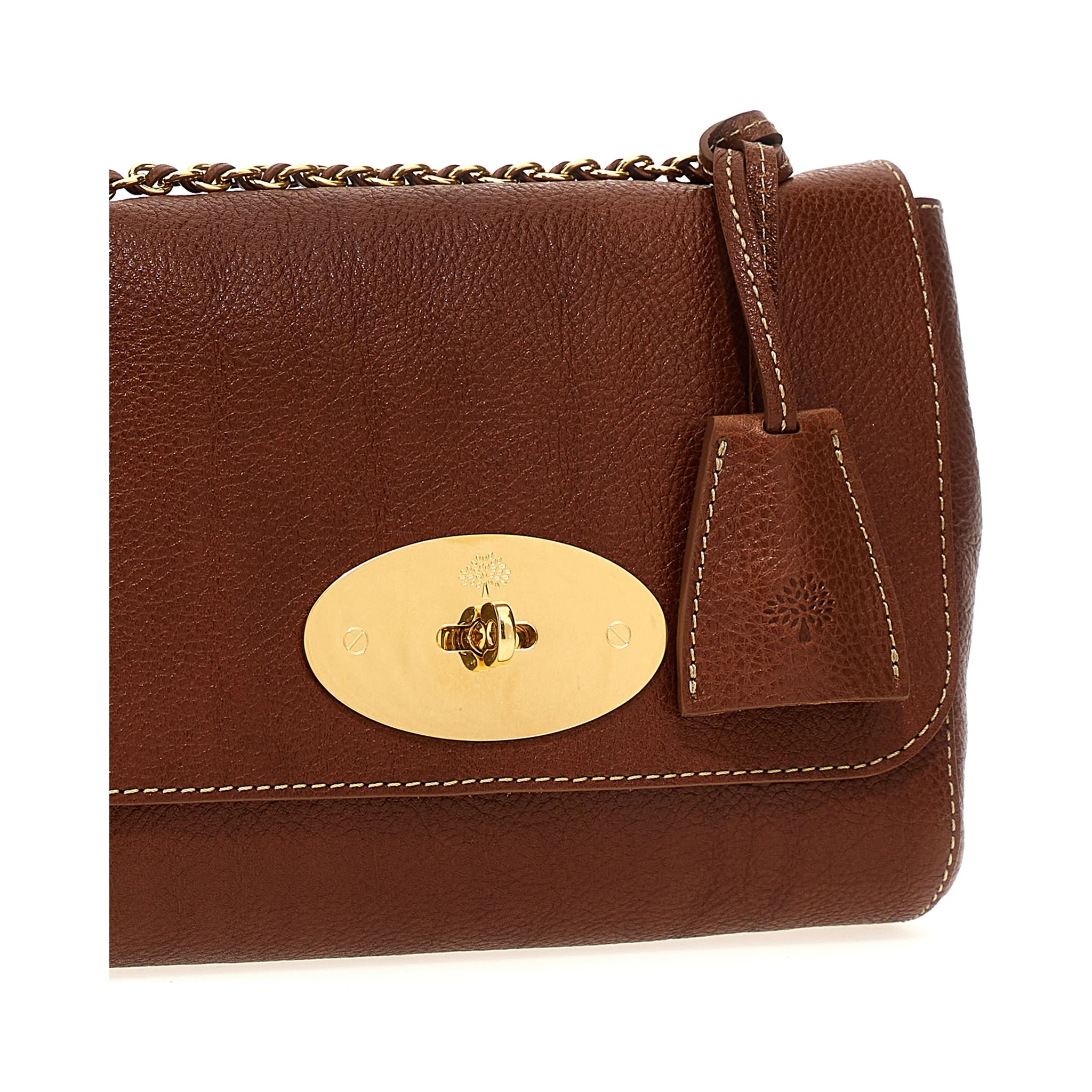 Brown Bovine Leather Crossbody Bag