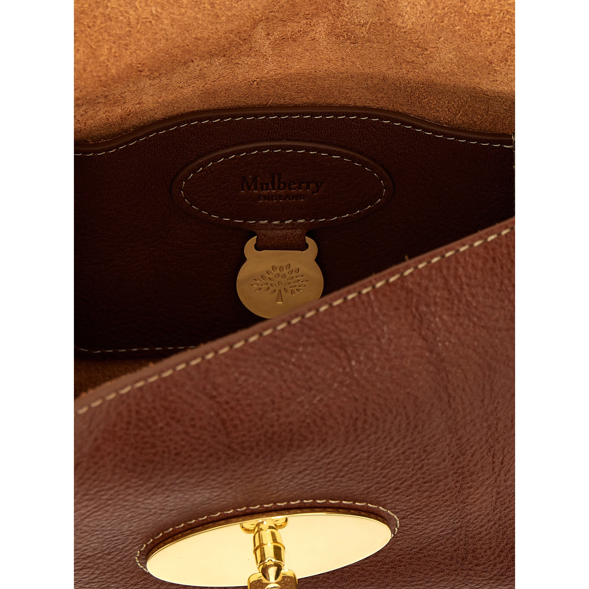 Brown Bovine Leather Crossbody Bag