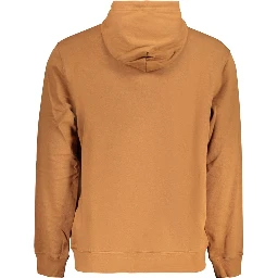 Brown Cotton Male Sweatshirt