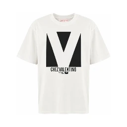 "CHEZ VALENTINO" PRINT T-SHIRT