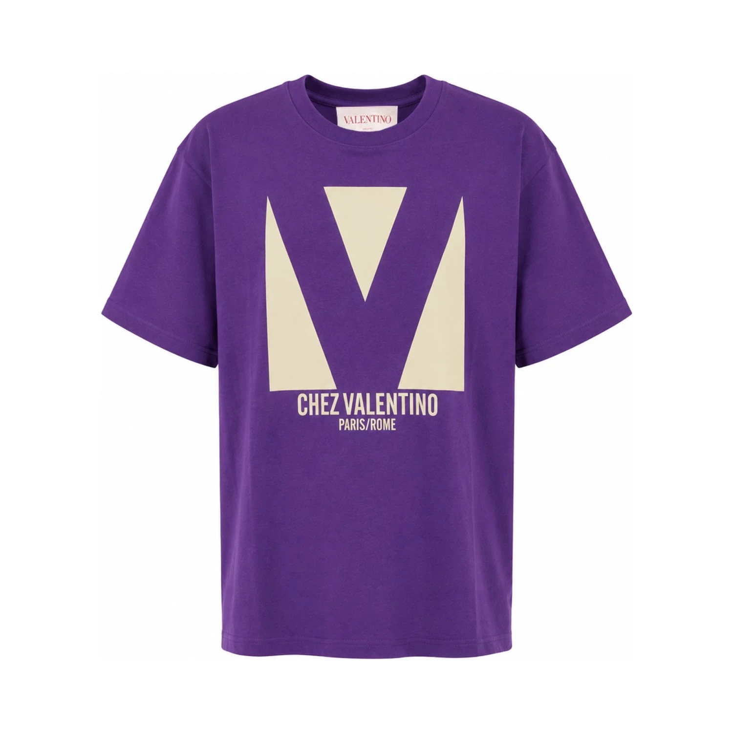 "CHEZ VALENTINO" PRINT T-SHIRT