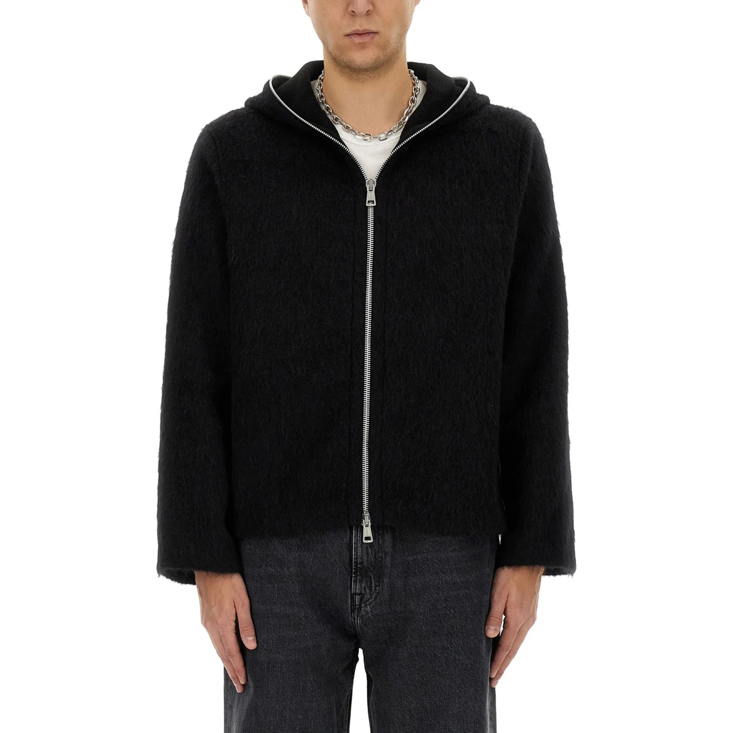 ZIPPERED CARDIGAN