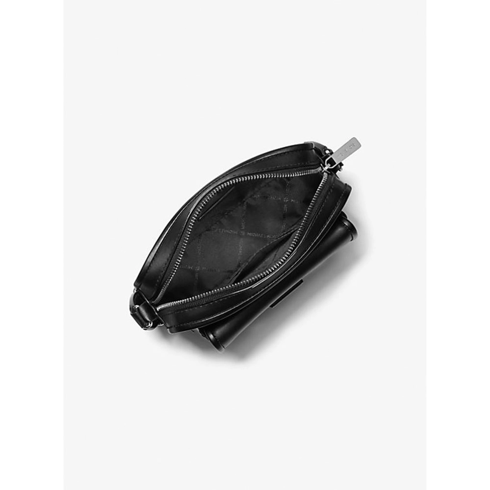 Black Fur Belt Bag