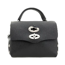 Black Calf Leather Bos Taurus Shoulder Bag