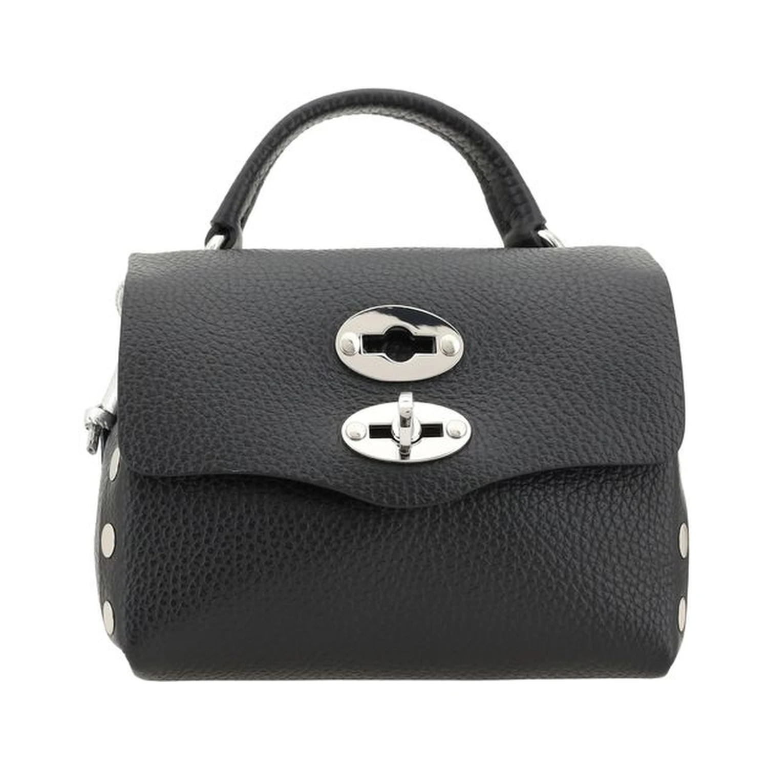 Black Calf Leather Bos Taurus Shoulder Bag