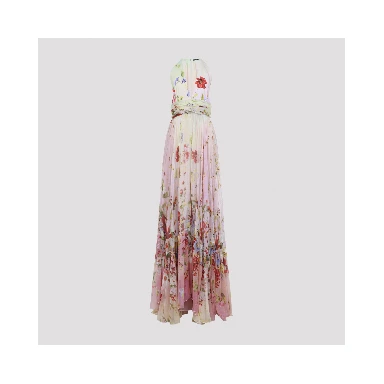 Roberto Cavalli Miami Flowers Long Dress
