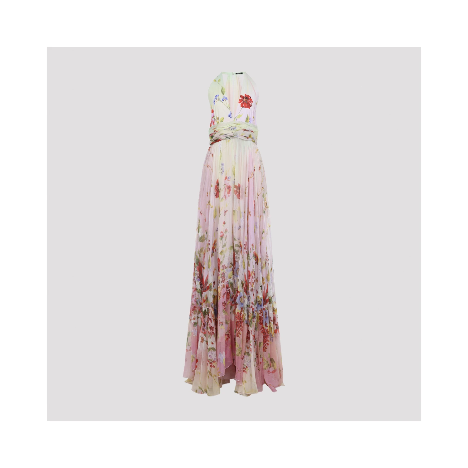Roberto Cavalli Miami Flowers Long Dress