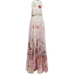 Roberto Cavalli Miami Flowers Long Dress