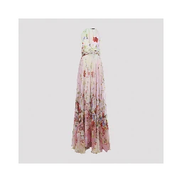 Roberto Cavalli Miami Flowers Long Dress