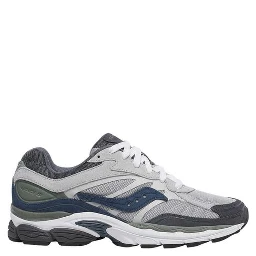 Gray Synthetic Athletic Sneakers