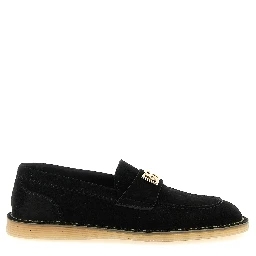 Black Calfskin Slip-On Loafers