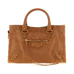 Brown Lamb Leather Handbag