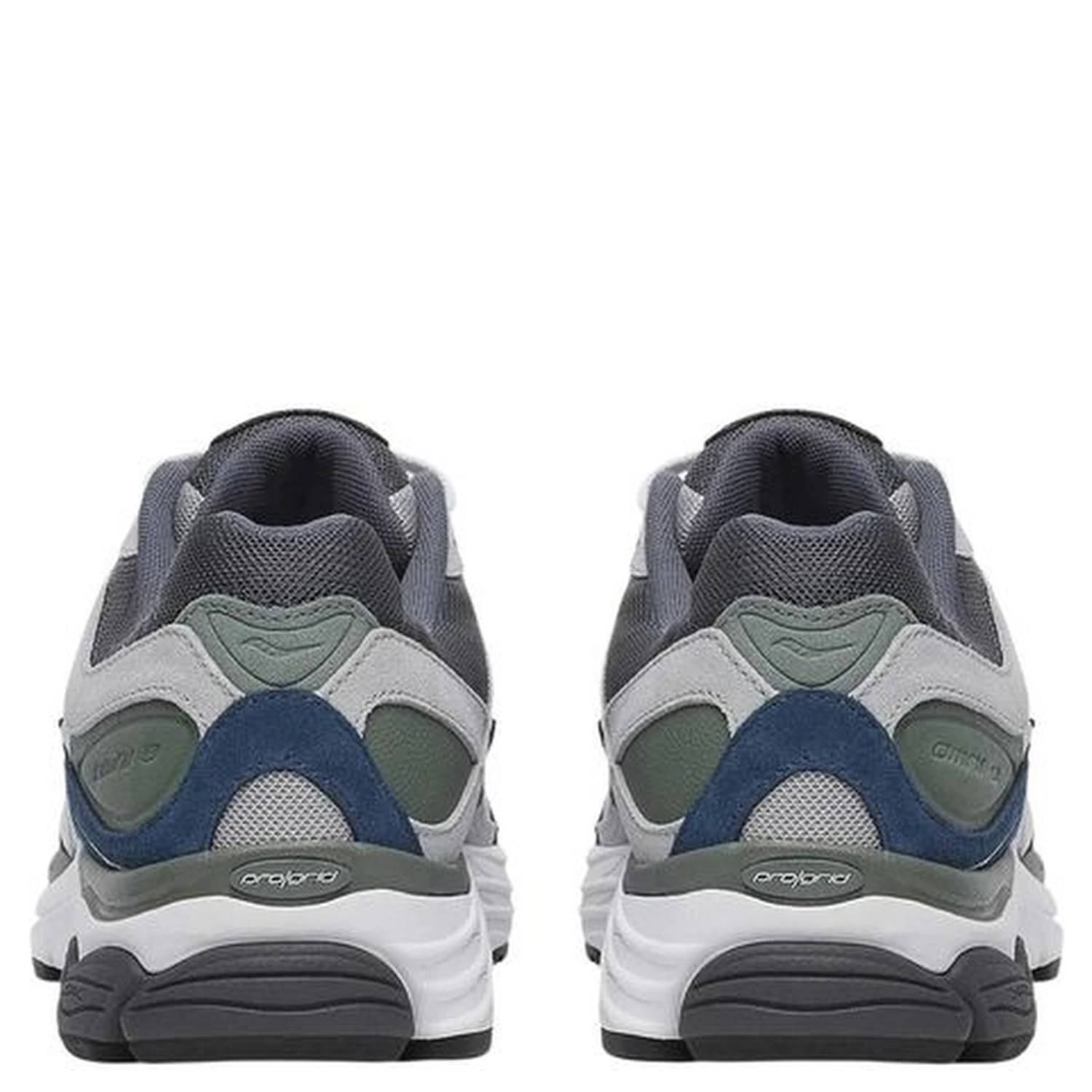 Gray Synthetic Athletic Sneakers