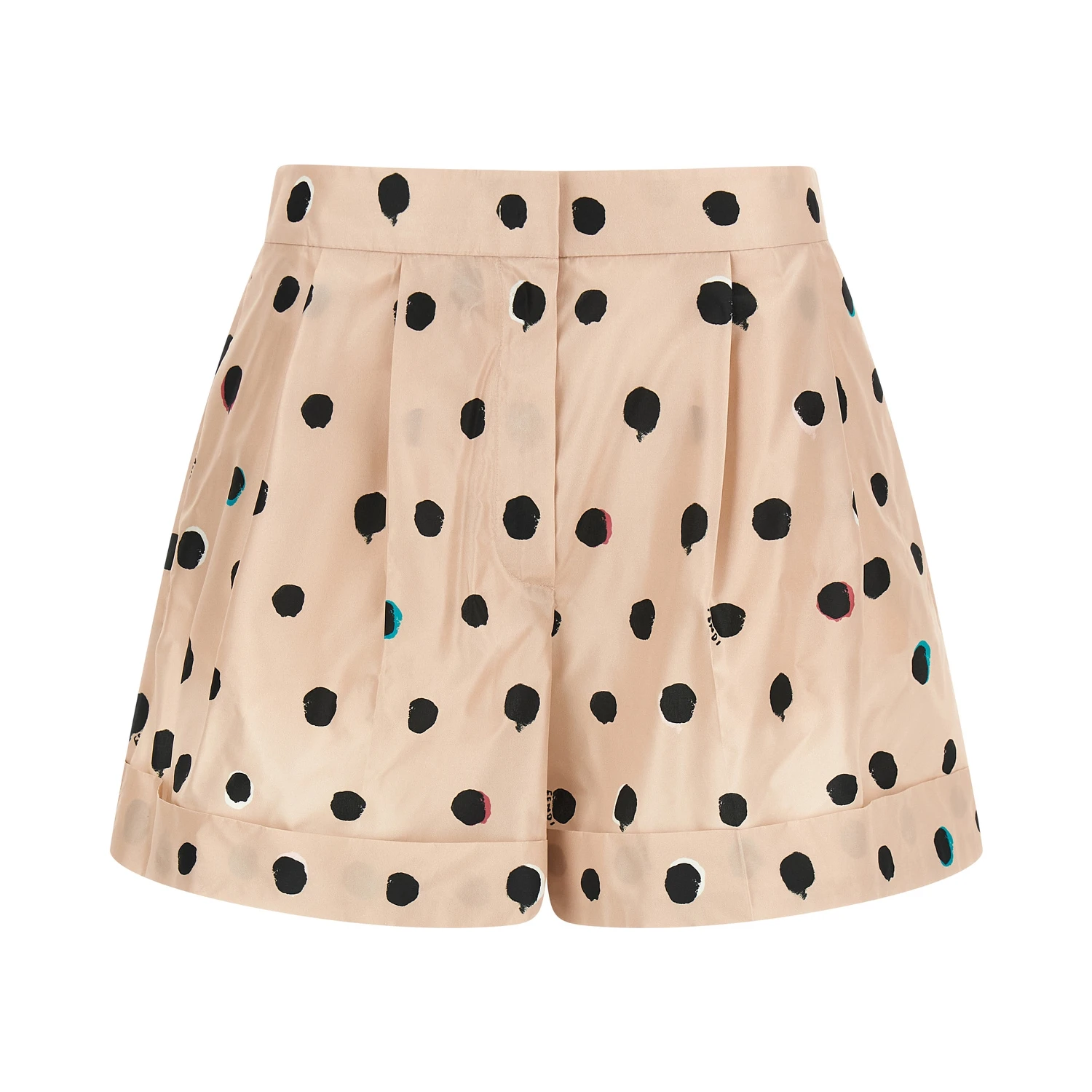 Multicolor Silk Bermuda Shorts