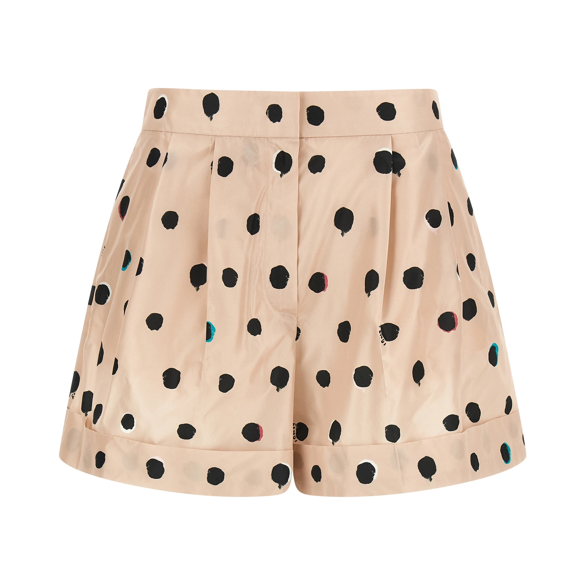 Multicolor Silk Bermuda Shorts