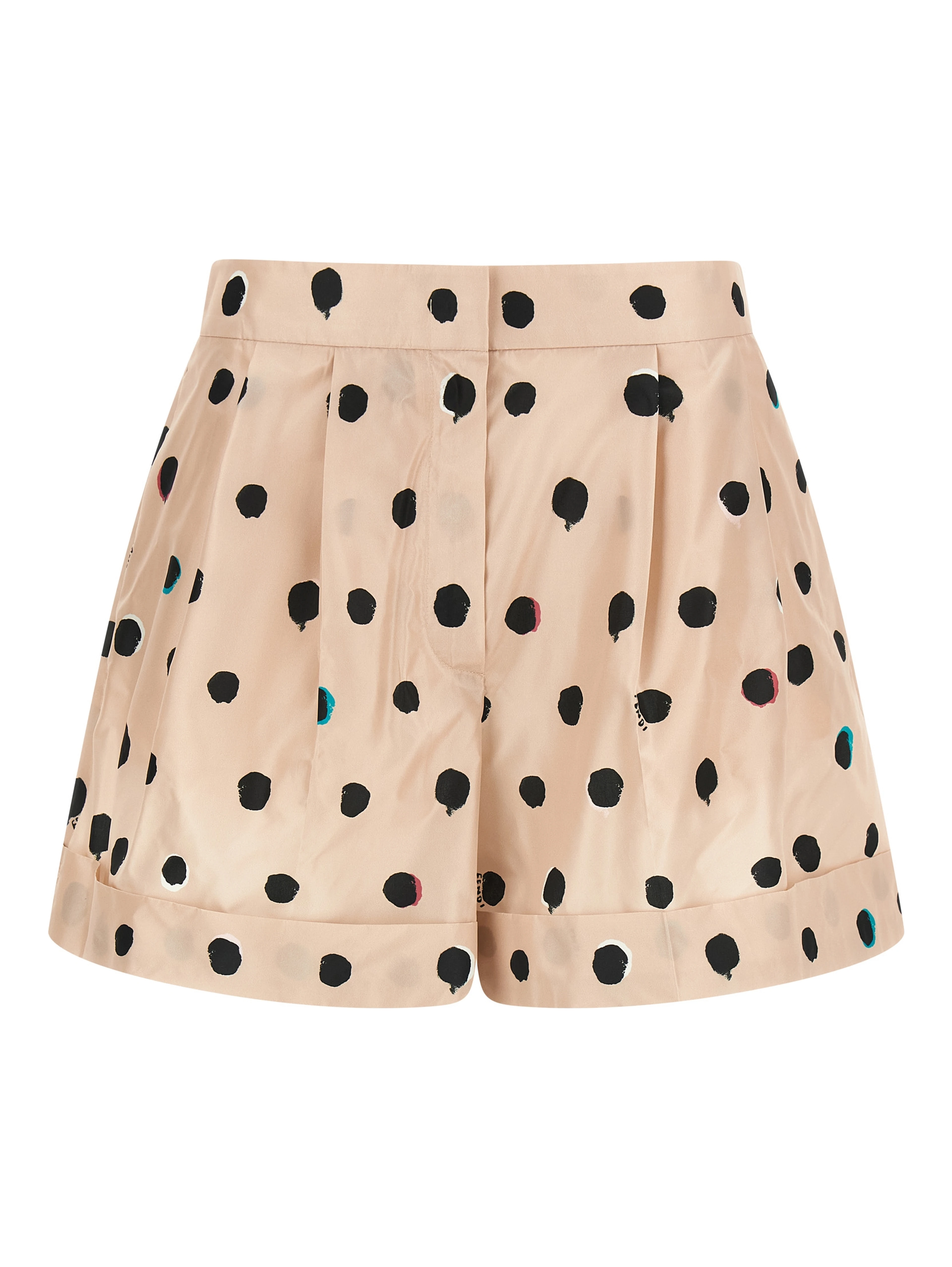 Multicolor Silk Bermuda Shorts