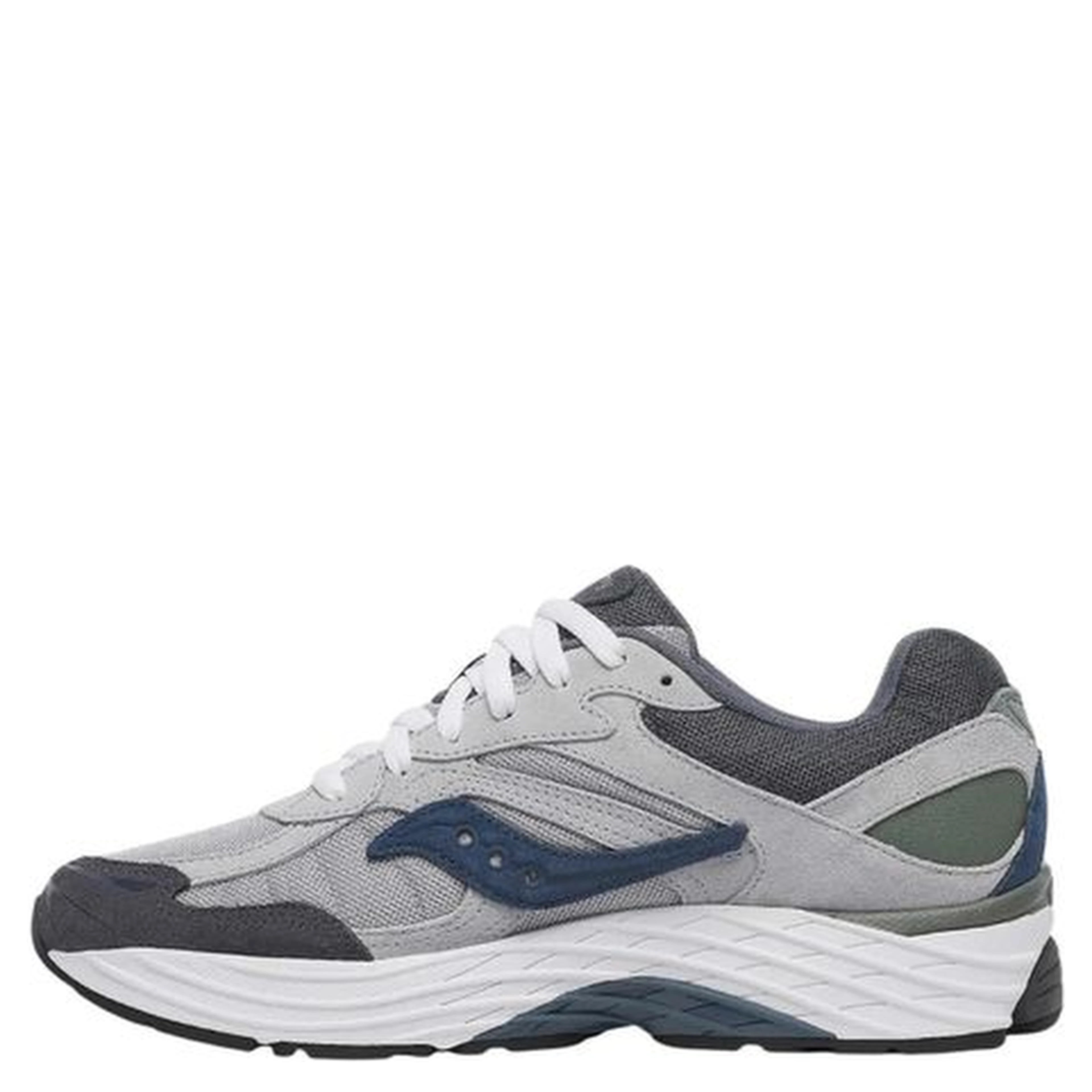Gray Synthetic Athletic Sneakers