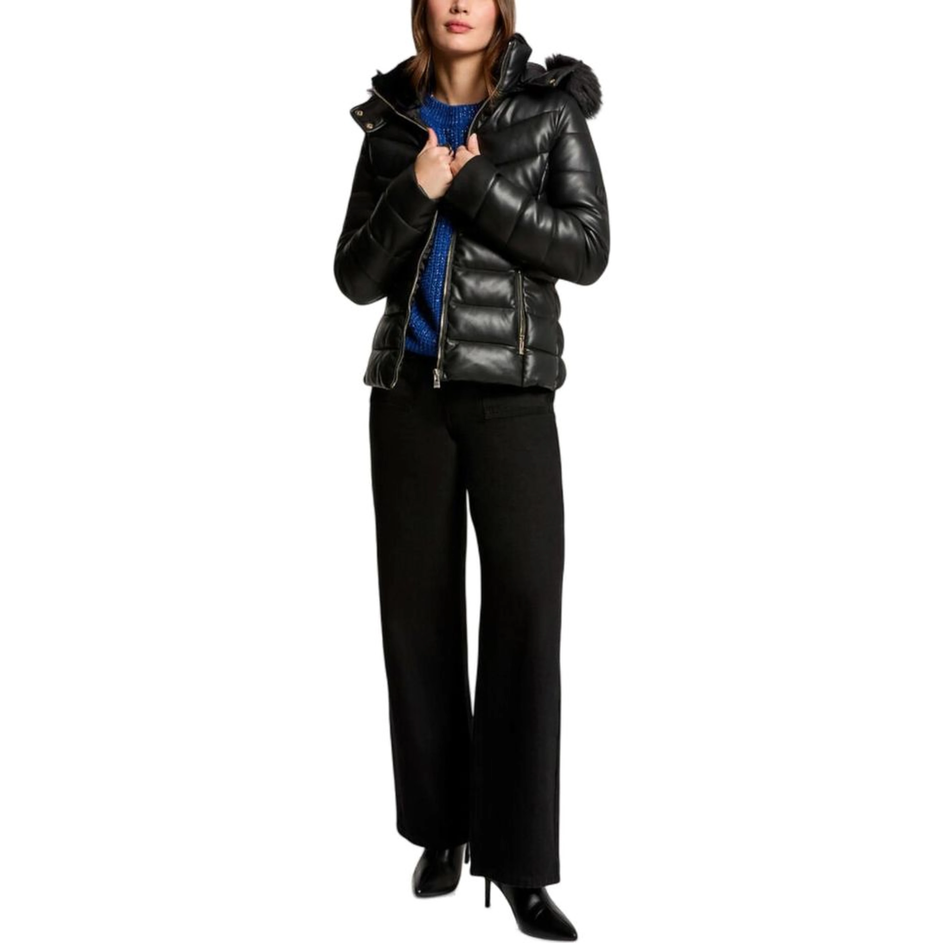 Black Polyethylene Full-Length Jacket