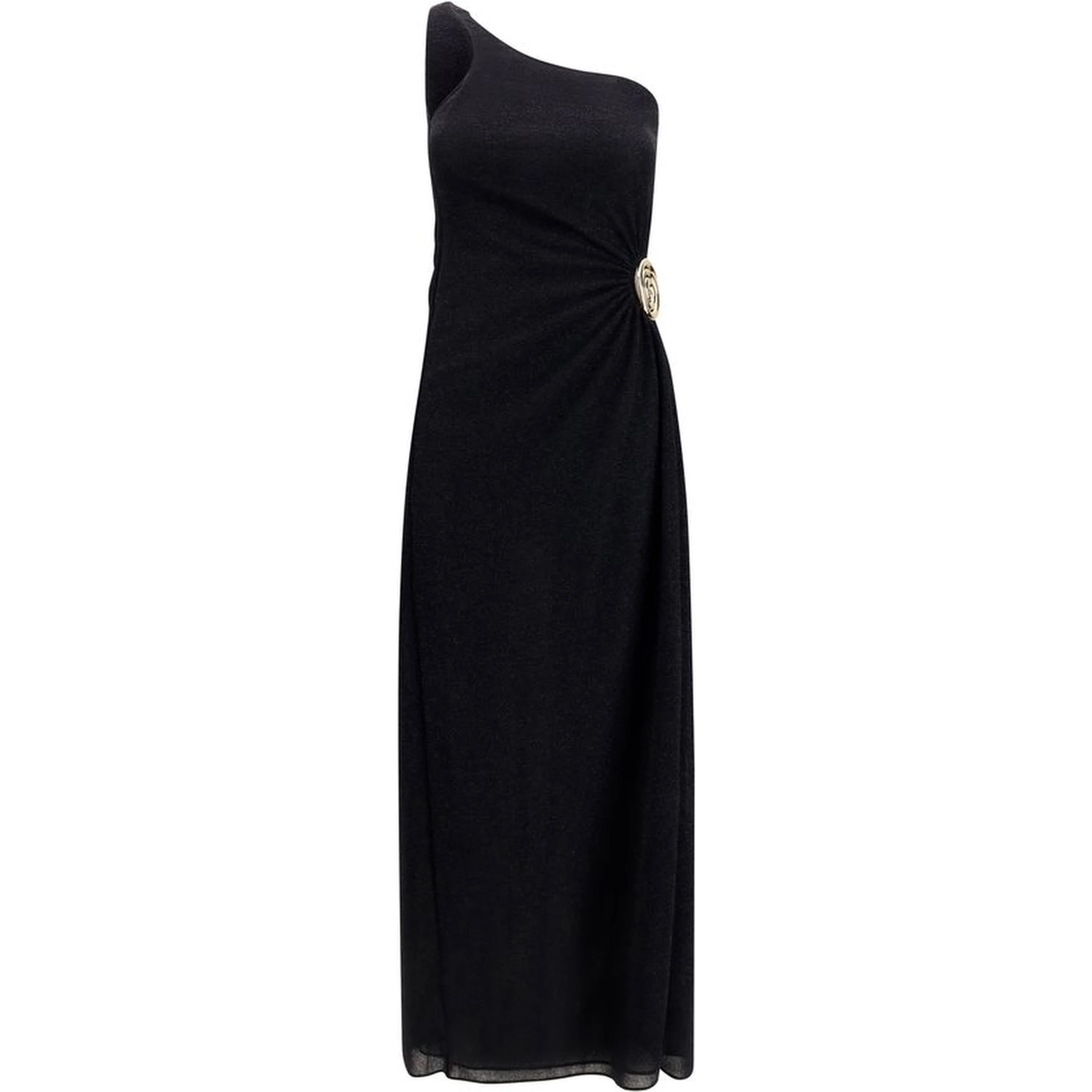 Black Polyamide Cocktail Dress
