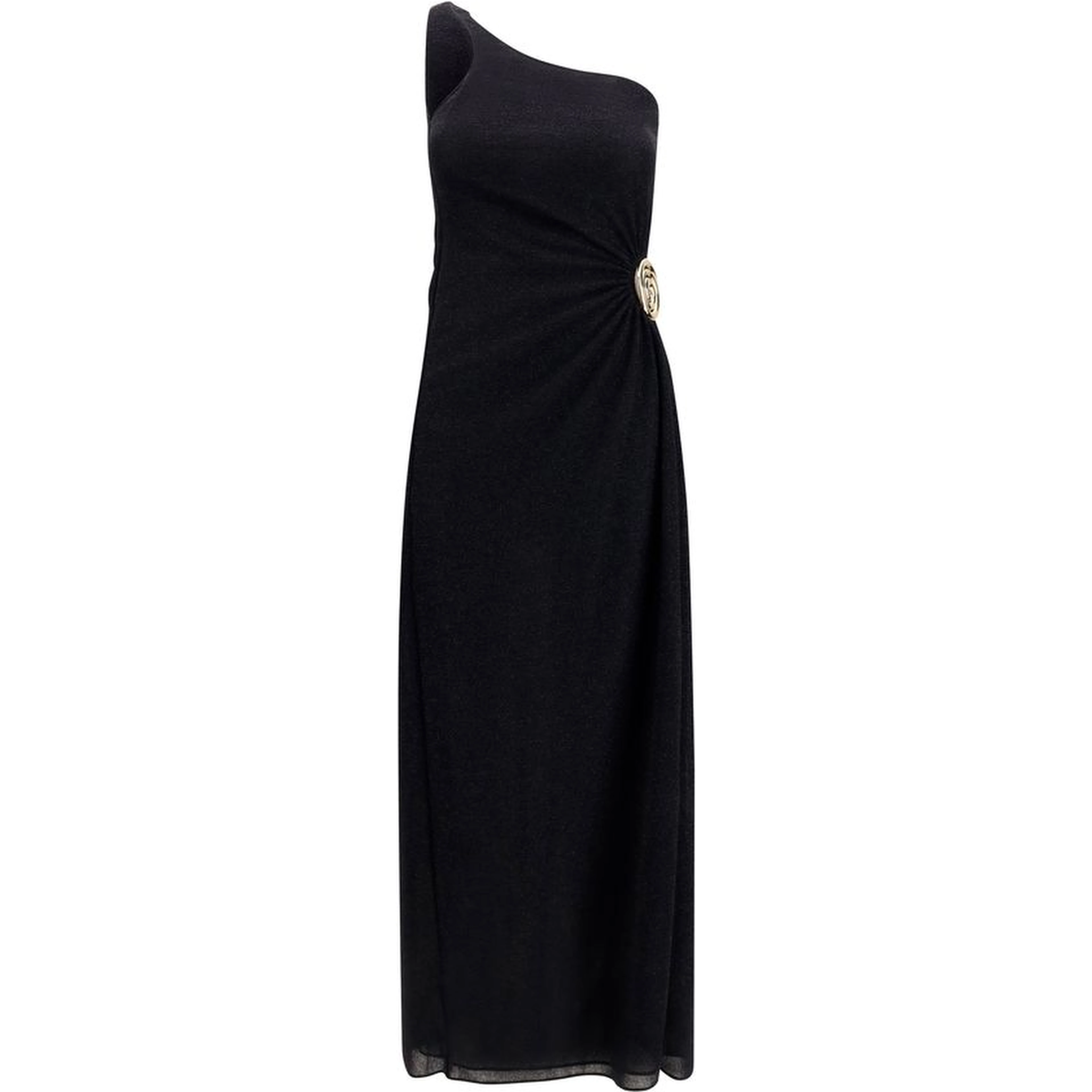 Black Polyamide Cocktail Dress