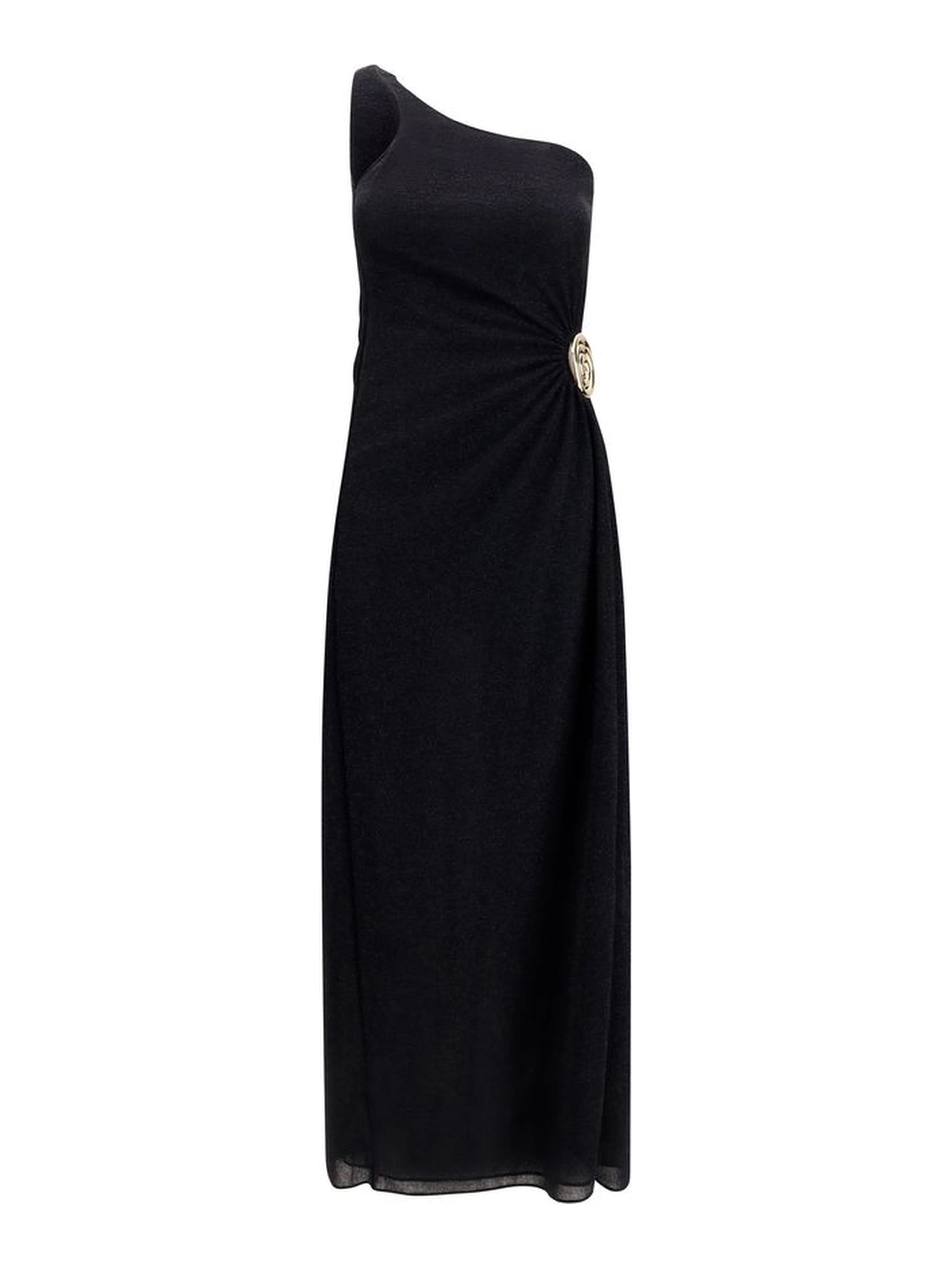 Black Polyamide Cocktail Dress