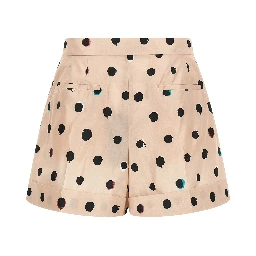 Multicolor Silk Bermuda Shorts