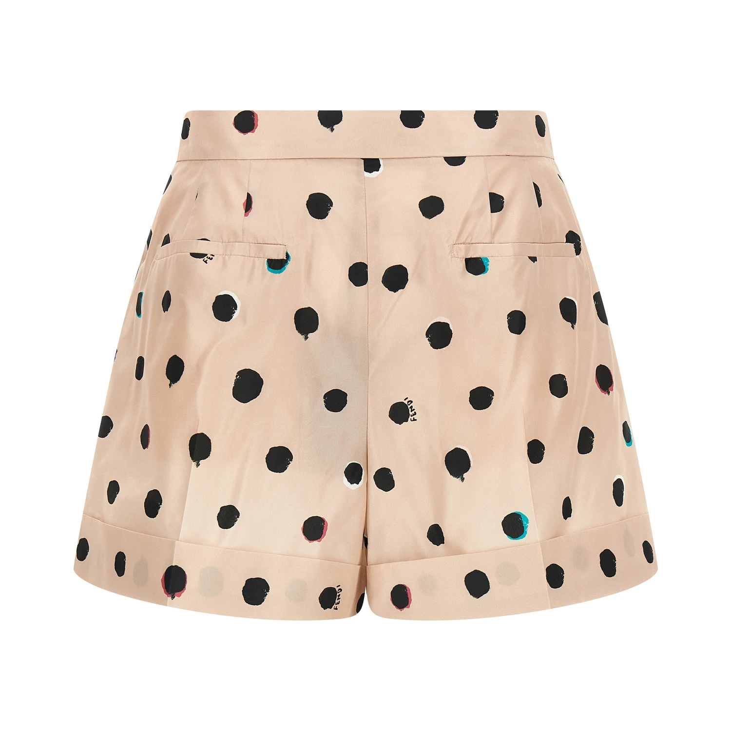 Multicolor Silk Bermuda Shorts