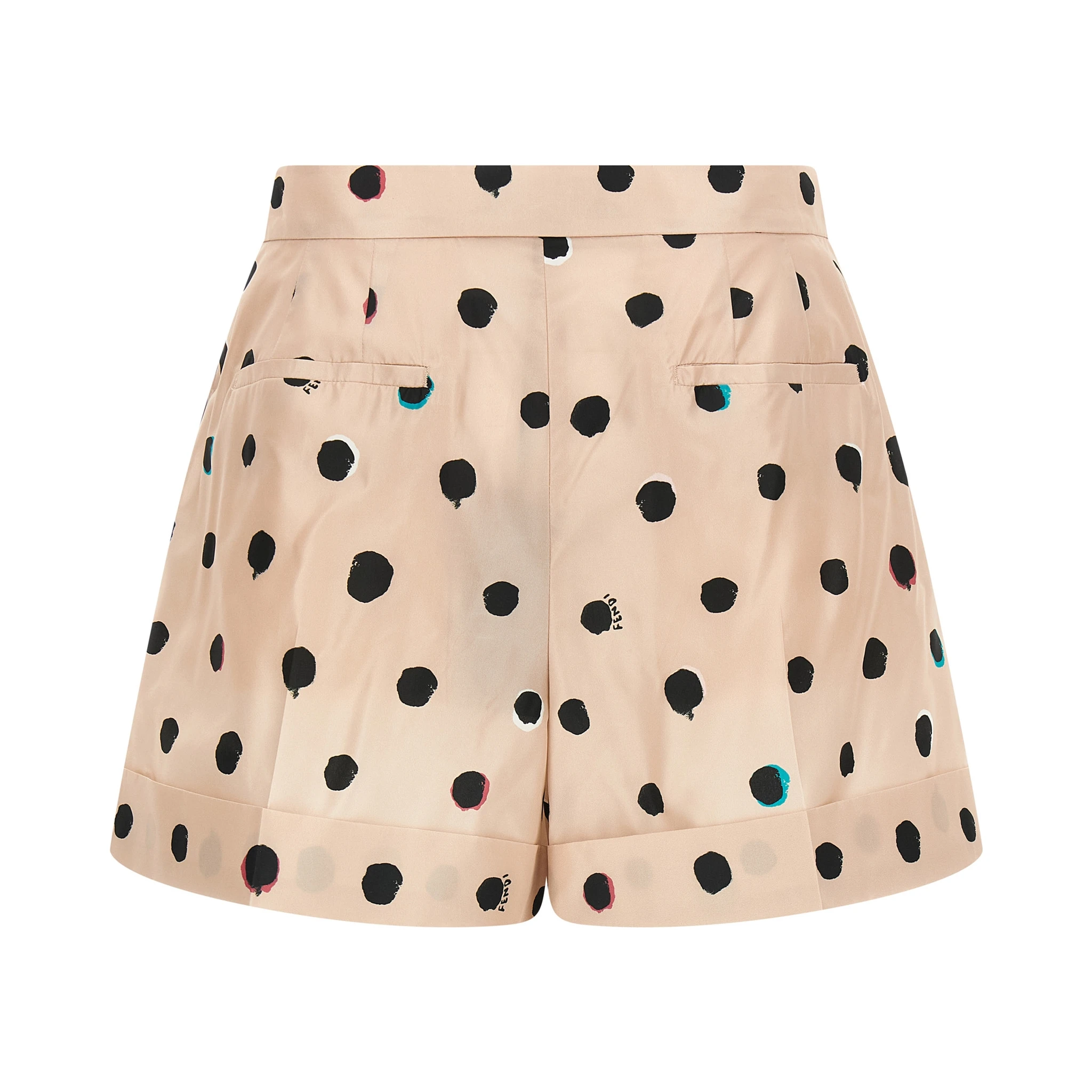 Multicolor Silk Bermuda Shorts