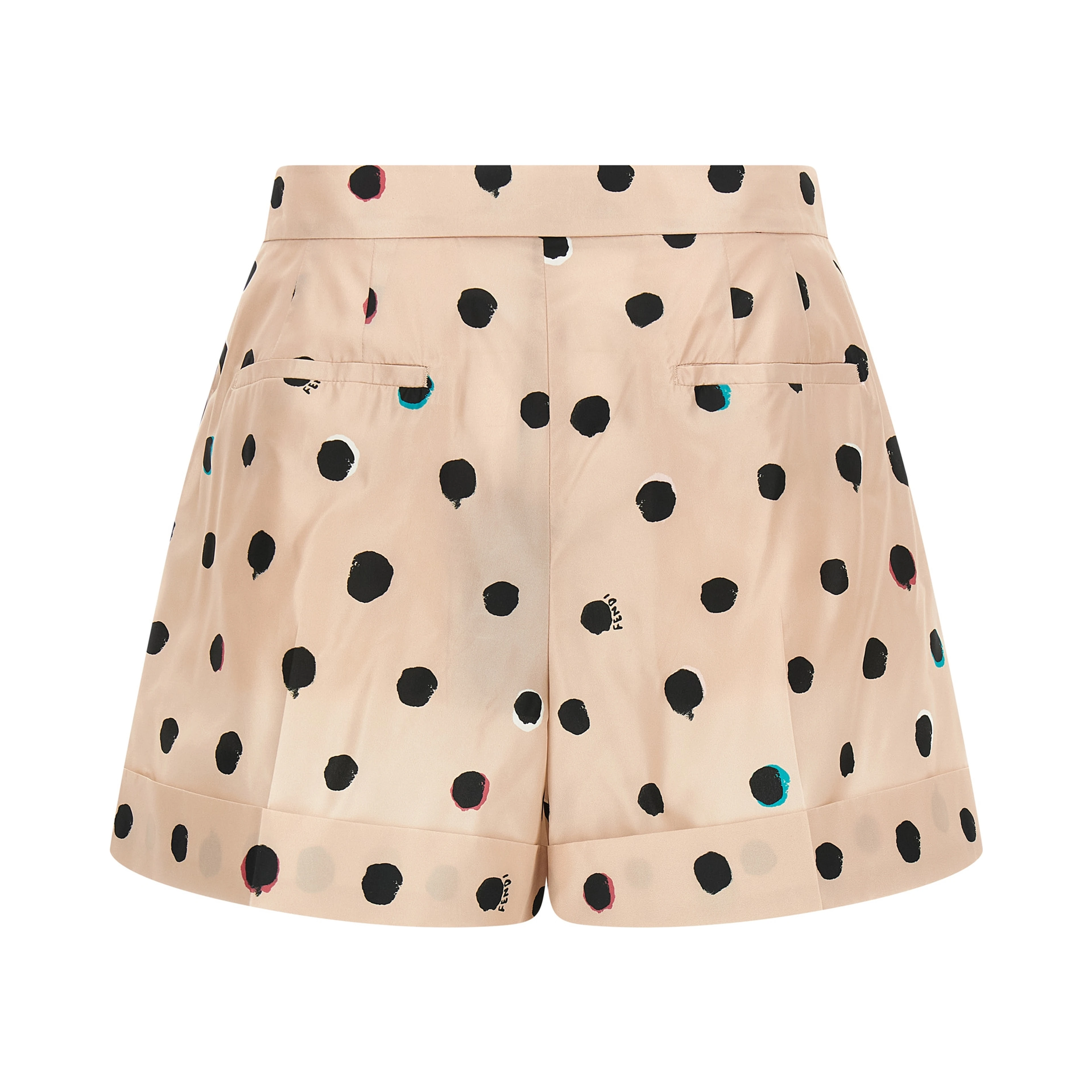 Multicolor Silk Bermuda Shorts