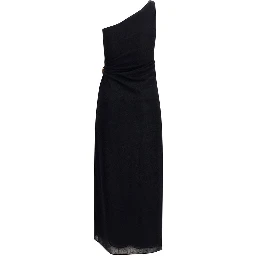 Black Polyamide Cocktail Dress