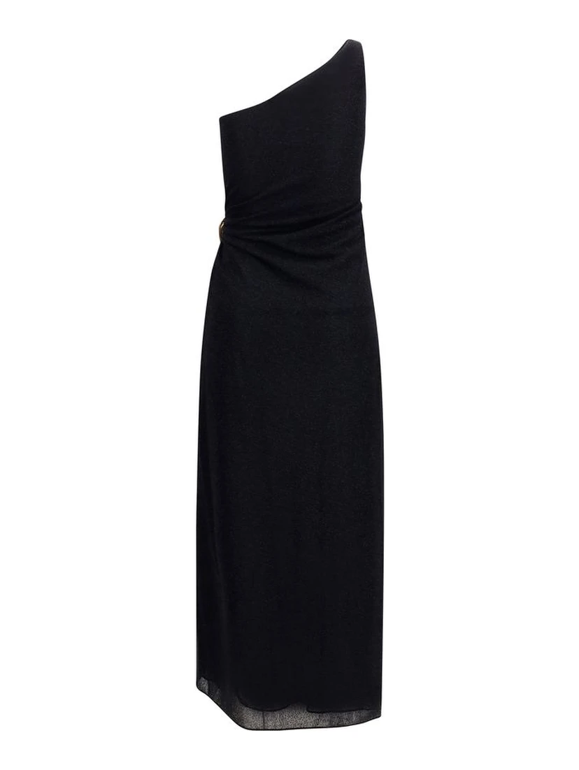 Black Polyamide Cocktail Dress