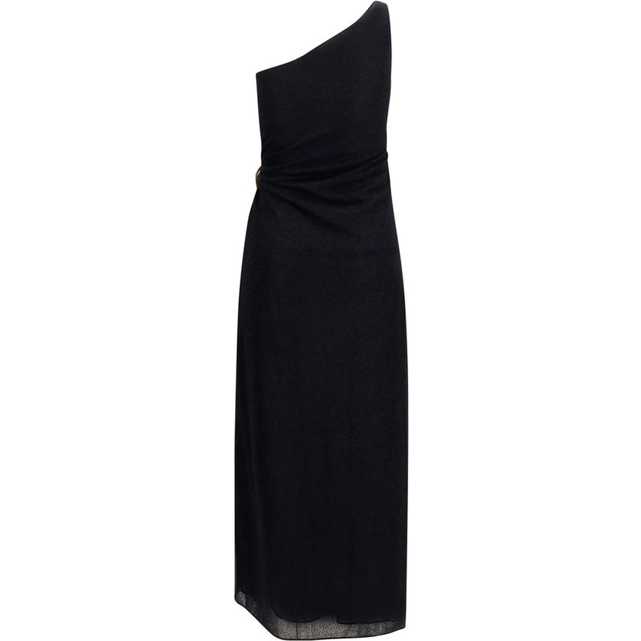 Black Polyamide Cocktail Dress