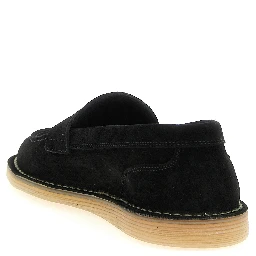 Black Calfskin Slip-On Loafers