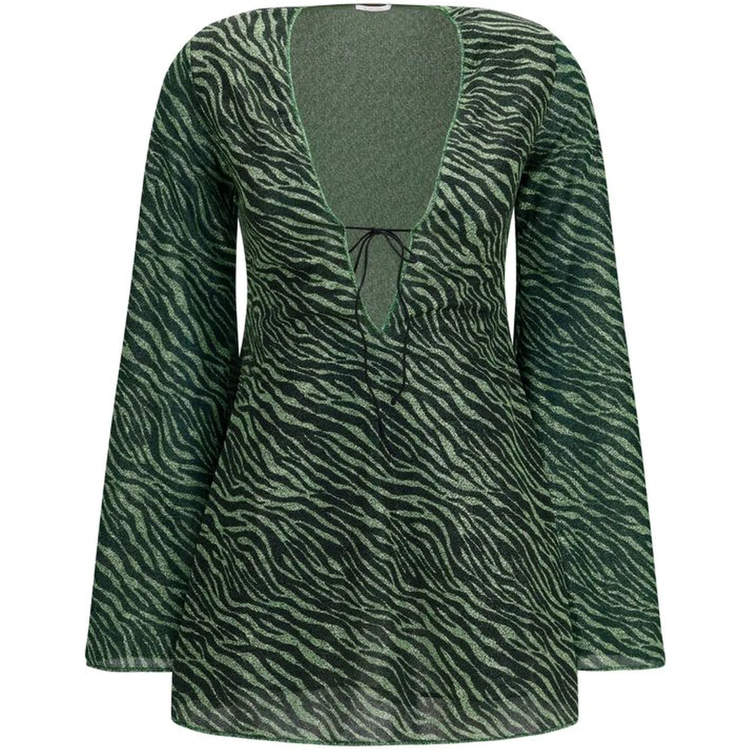 Bicolor Polyamide Casual Dress