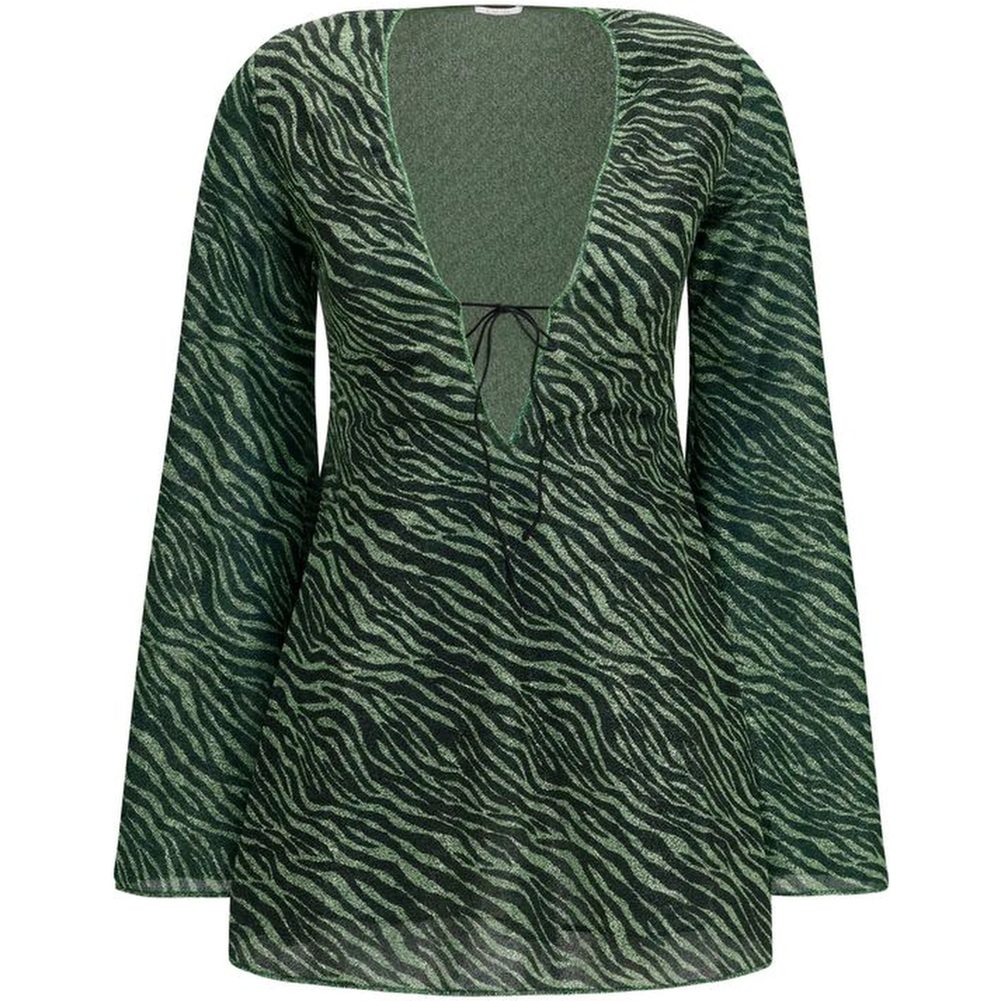 Bicolor Polyamide Casual Dress