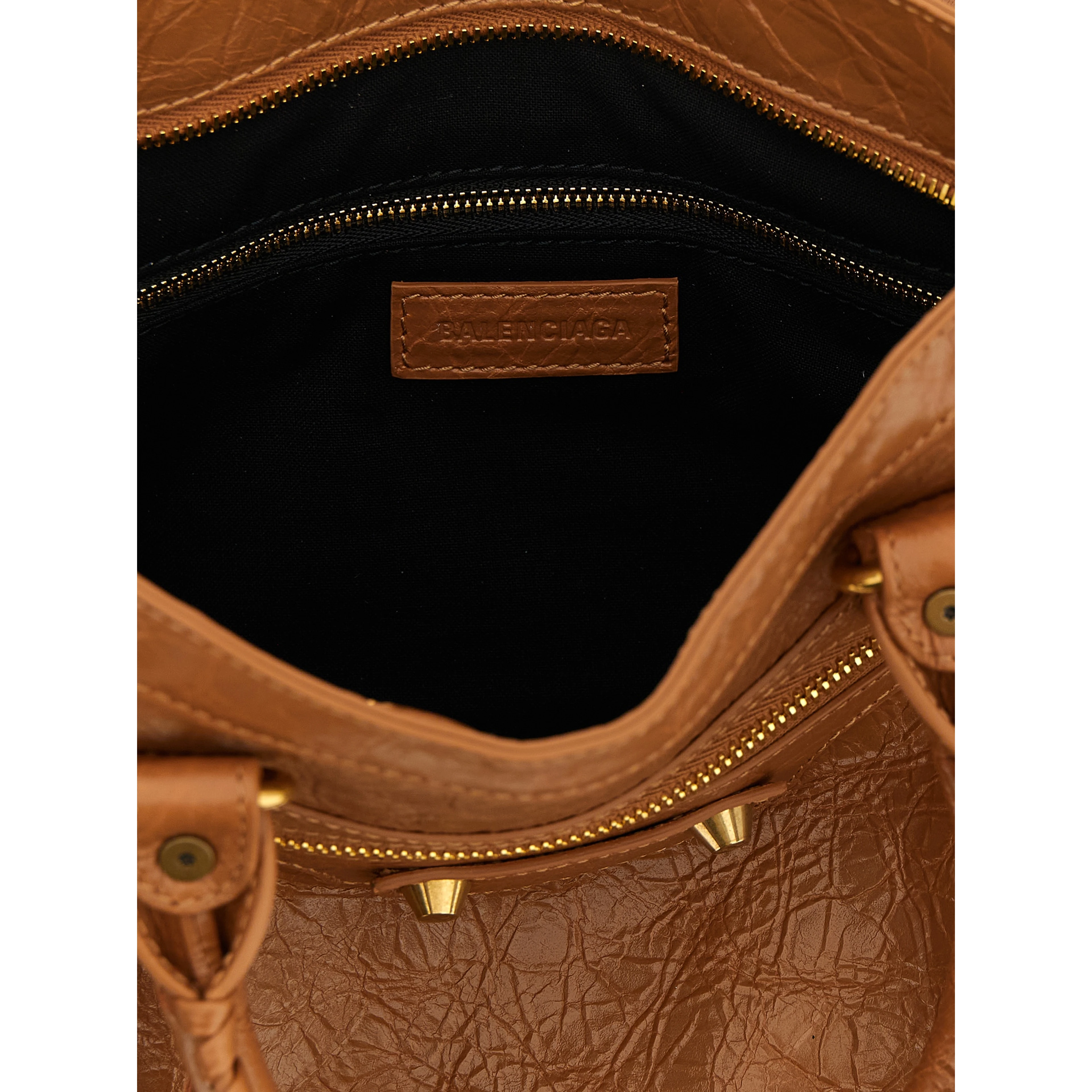 Brown Lamb Leather Handbag