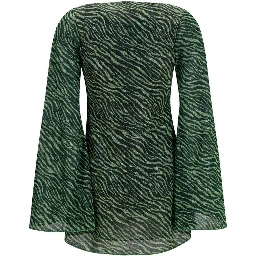 Bicolor Polyamide Casual Dress