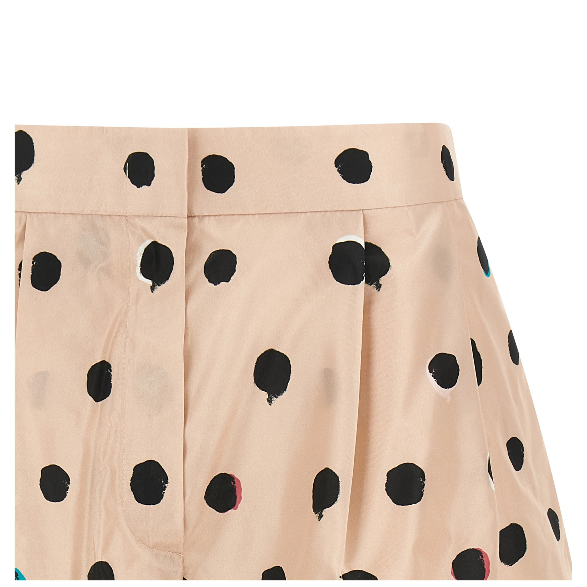 Multicolor Silk Bermuda Shorts