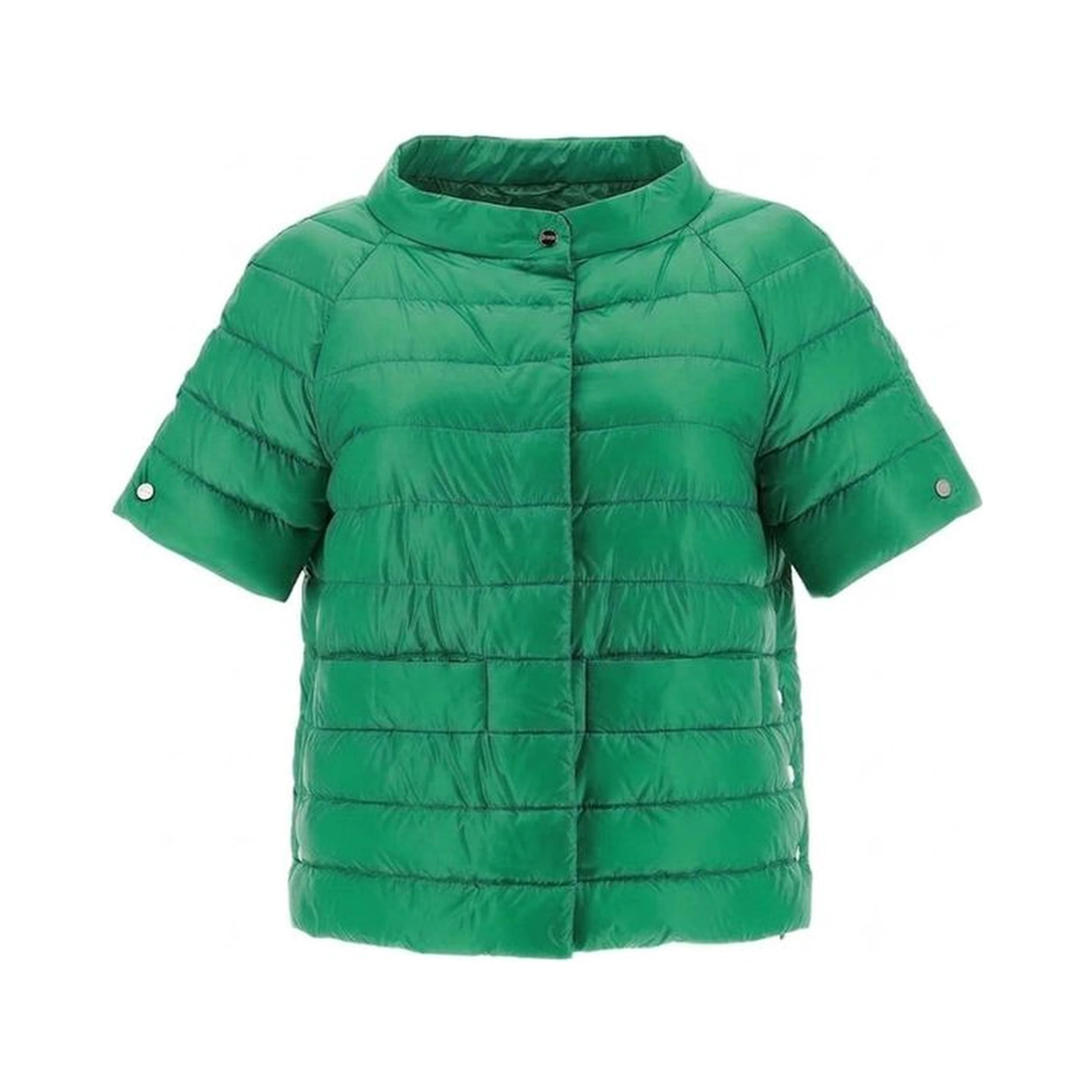Bicolor Polyamide Full-Length Jacket