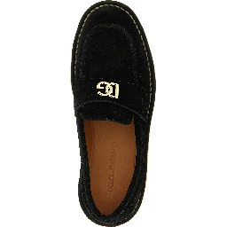 Black Calfskin Slip-On Loafers