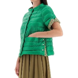 Bicolor Polyamide Full-Length Jacket