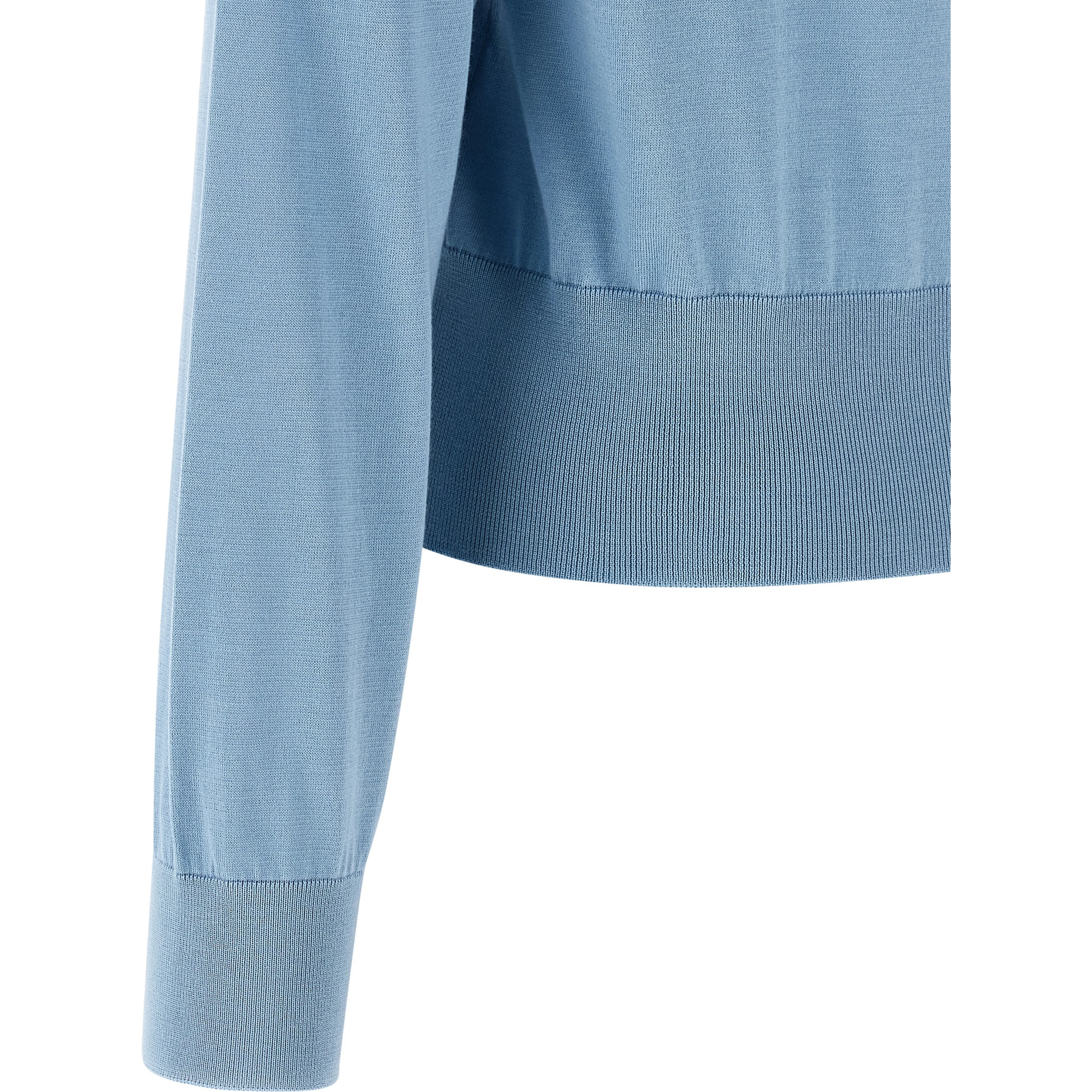 Blue Silk Cardigan