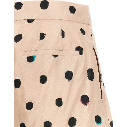 Multicolor Silk Bermuda Shorts