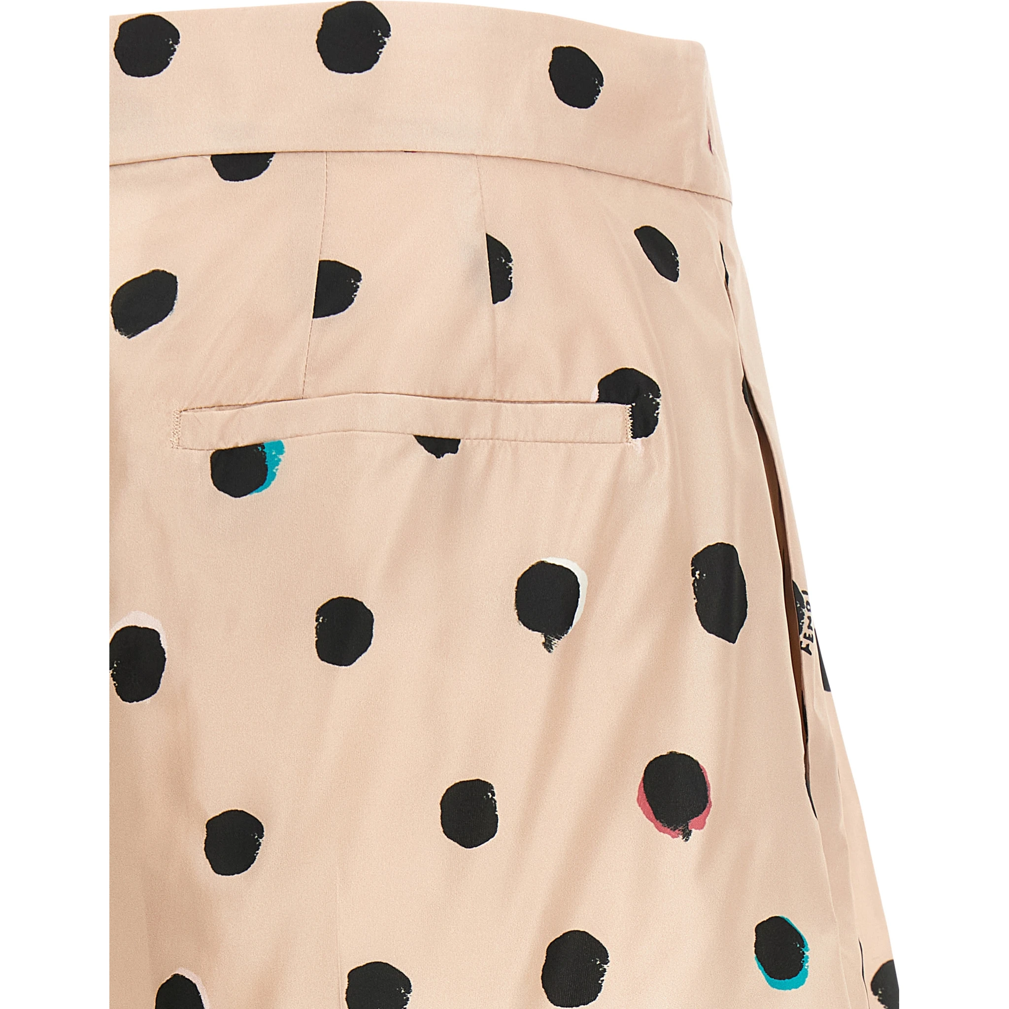 Multicolor Silk Bermuda Shorts