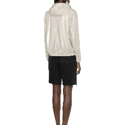 Beige Polyamide Shell Jacket