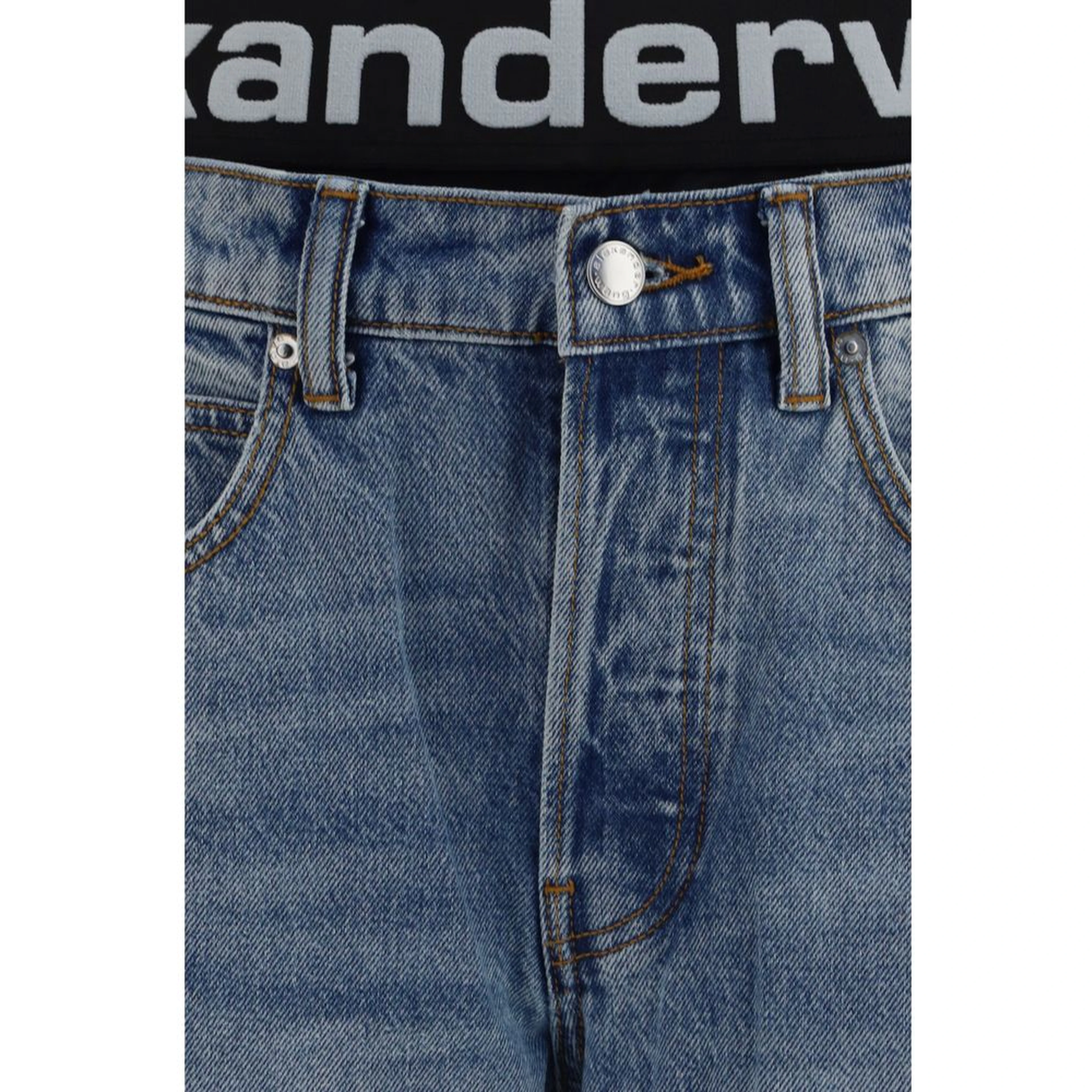Blue Cotton Relaxed Fit Jeans