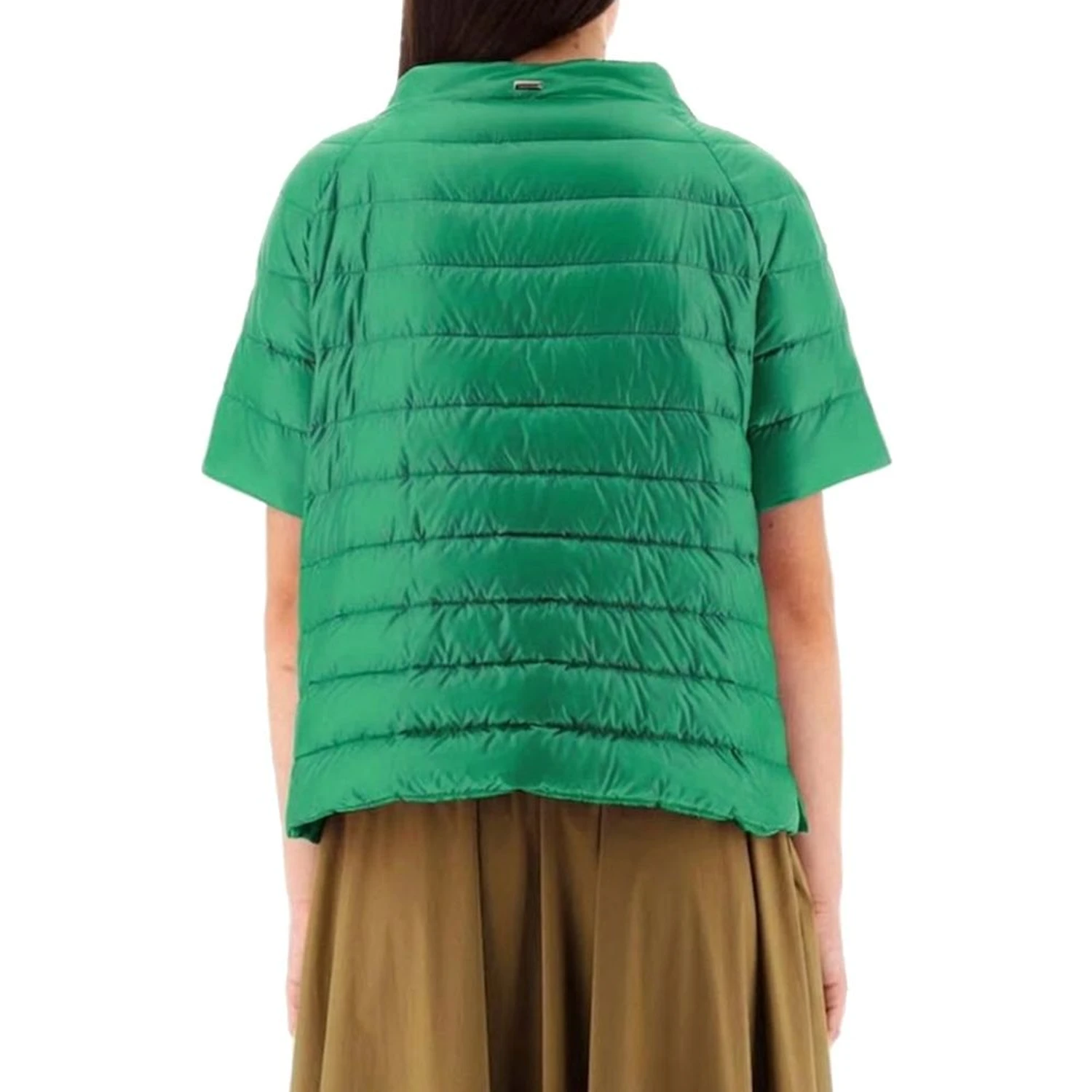 Bicolor Polyamide Full-Length Jacket