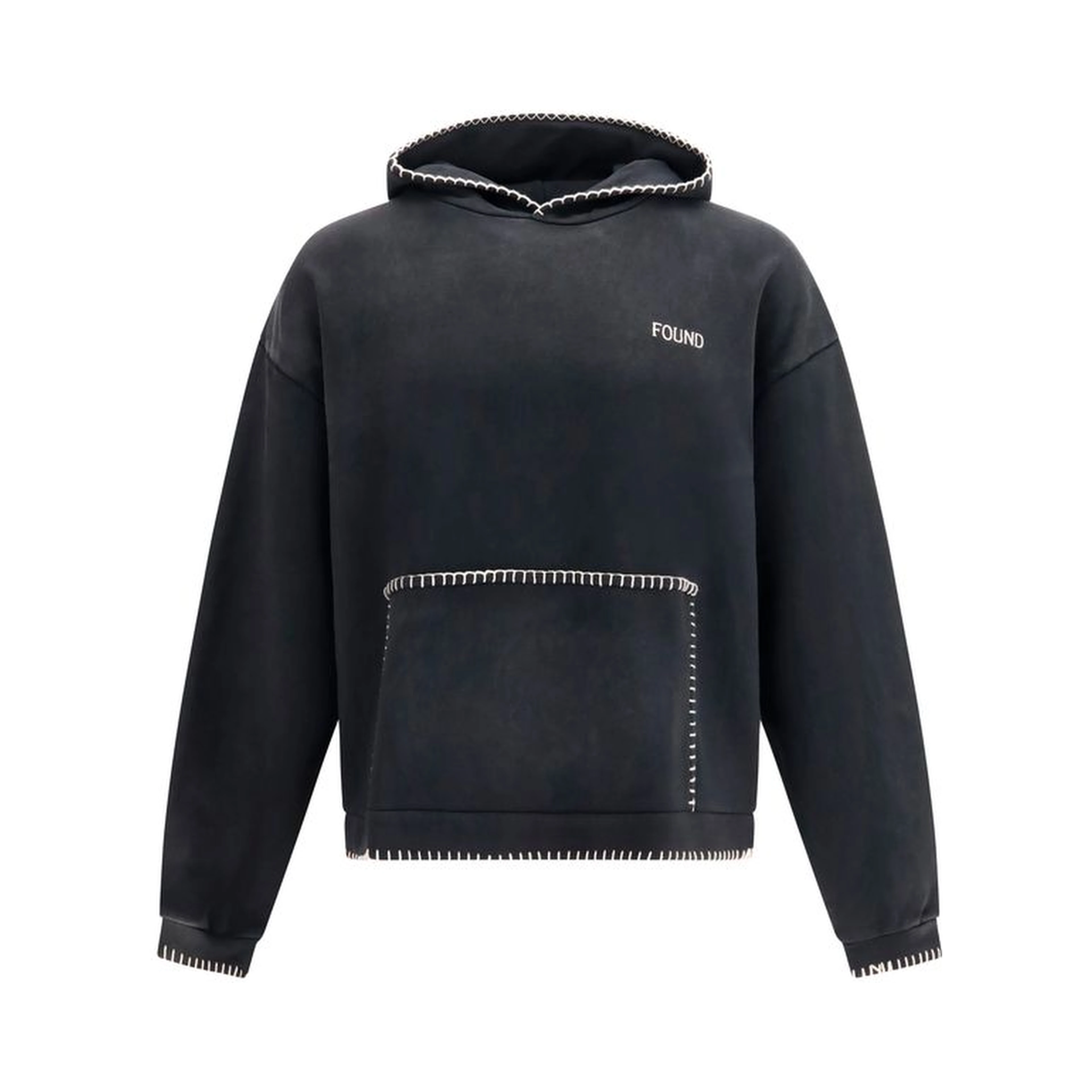 Black Cotton Sweatshirt