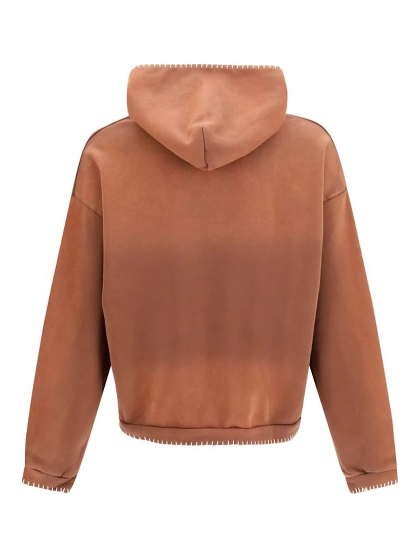 Brown Cotton Sweatshirt